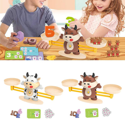 Fidtoy Balancing Scale Learning Educational Toy – Montessori Math Game for Preschool Kids