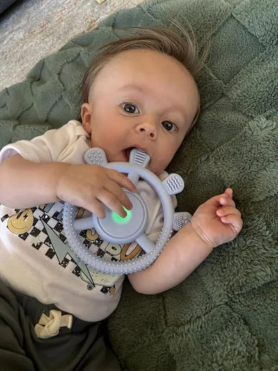 Juguete de mascar vibratorio sensorial para bebés para autismo y alivio de la dentición | Fidtoy