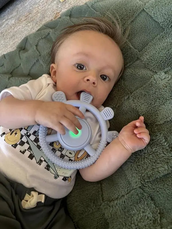 Juguete de mascar vibratorio sensorial para bebés para autismo y alivio de la dentición | Fidtoy