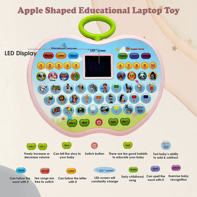 Machine d'apprentissage Apple pour enfants avec écran LED - 018