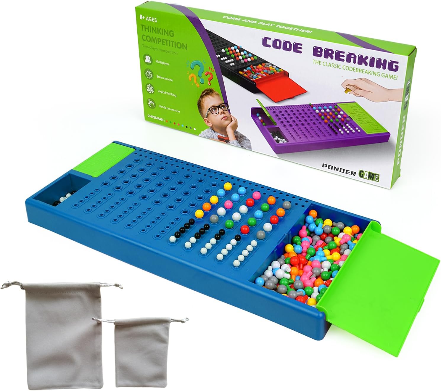 Fidtoy Code Breaking Challenge Game for Kids 2-Player Logic Deduction Strategy Board Game