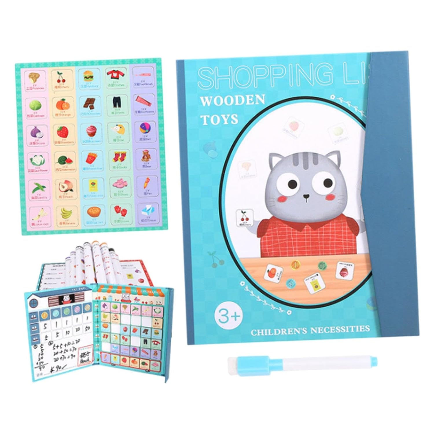 ATORSE Toddler Educational Toys Pen Control Practice Toy for Kids Ages 3+ Gift Style H