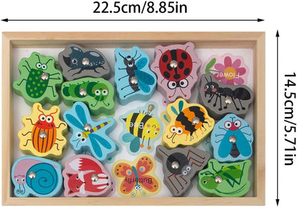 Juguetes educativos de pesca - Juegos de pesca magnéticos 2 en 1 seguros e inofensivos - Juego de pesca para niños pequeños, juguetes de pesca magnéticos, regalo para niños