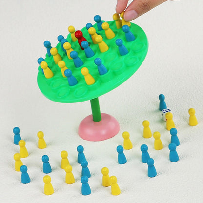 Wooden Man Balancing Tree