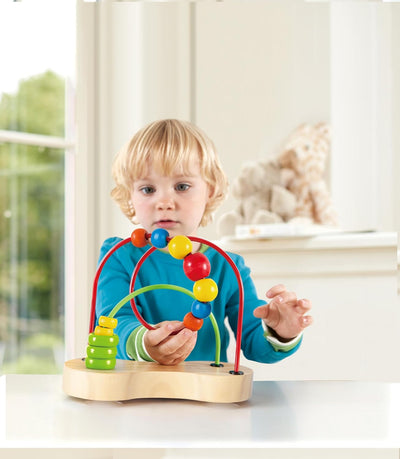 Fidtoy Wooden Bead Maze Toy Baby Activity Learning Toy