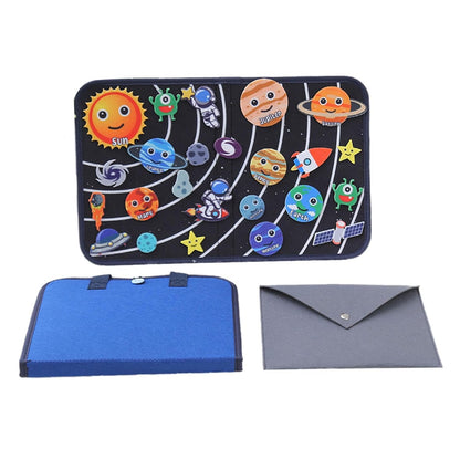 ATORSE Montessori Toy Early Education Portable Hand Eye Coordination Busy Board Set Sky