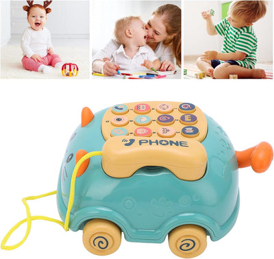 Fidtoy Interactive Toy Phone Car for Toddlers Learning Toy with Sounds and Pretend Play