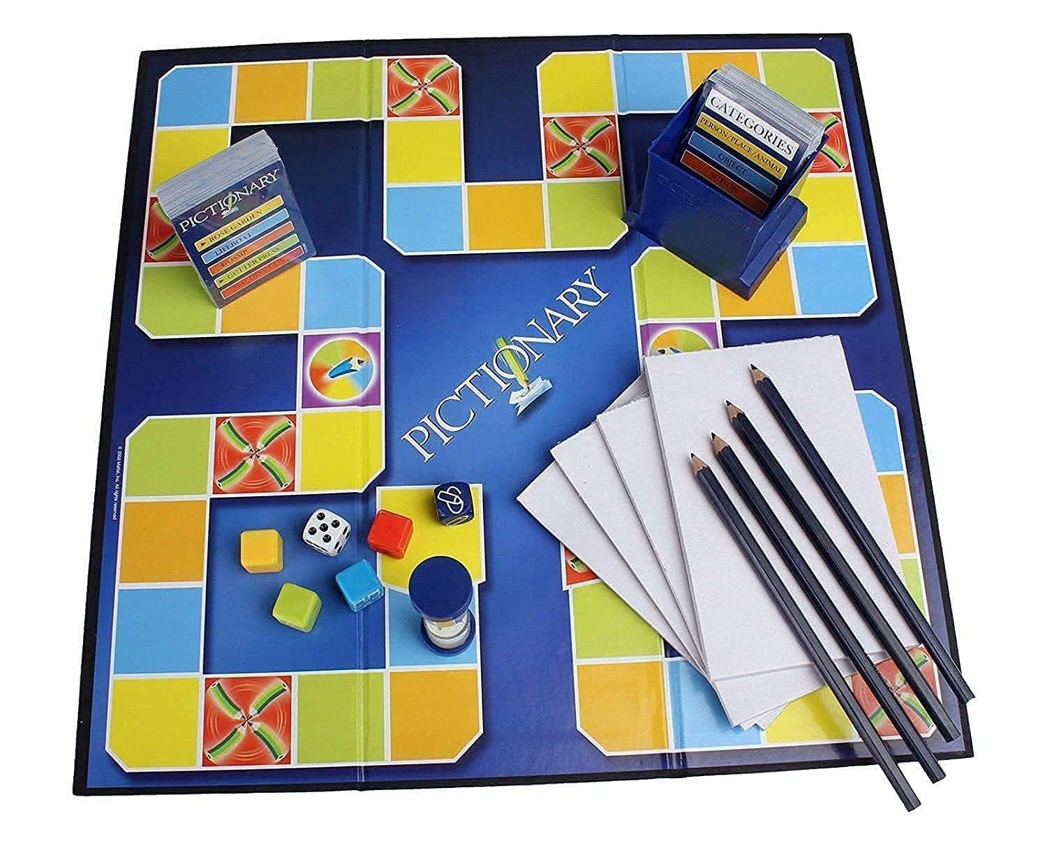 Fidtoy Quick Draw Drawing Guessing Board Game Family Party Educational Game with Cards Dice Timer and Game Pieces Ages 11+