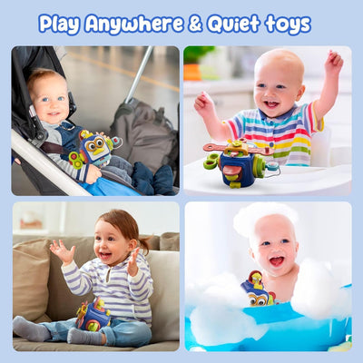 Fidtoy Penguin Travel Activity Cube Toy for Babies