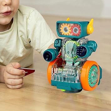 Fidtoy Robot Danseur – Robot Électrique Lumineux et Musical pour Enfants de 3 ans et plus