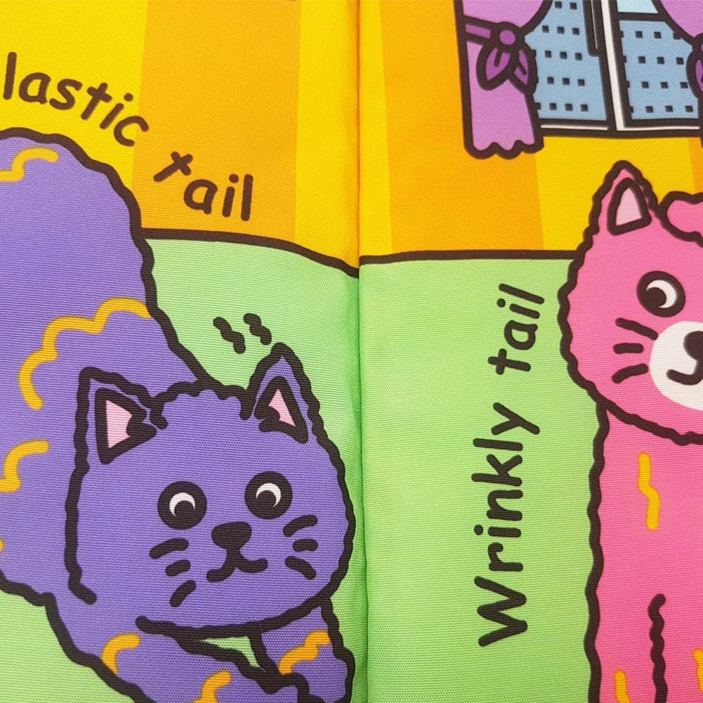 Baby Soft Animal Tails Activity Cloth Book with Crinkle Fabric, Kitty Tails
