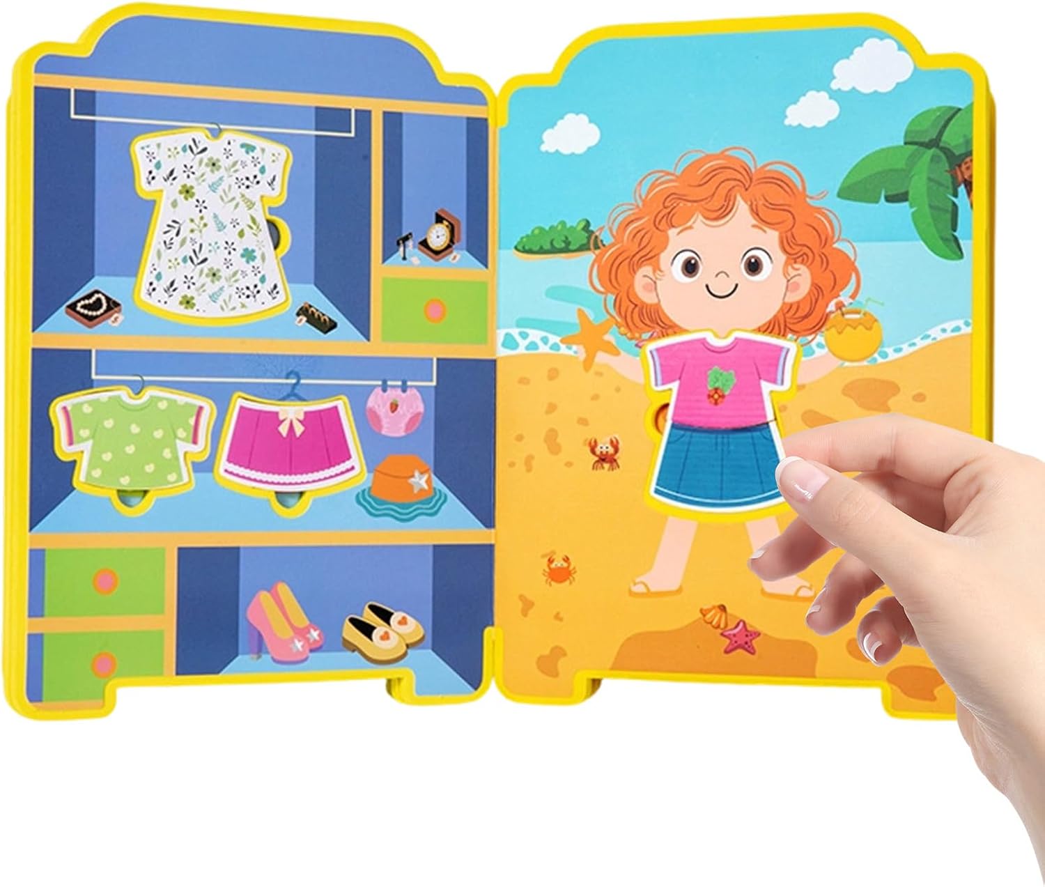 Sticker Book for Dress Up Games, Educational Games Book, Colorful Stickers to Match, Practical Activity Toy | Captivating Fun in Developing