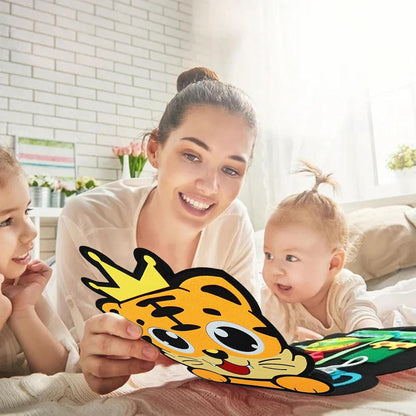 Tabla sensorial para niños - Tabla sensorial de actividades educativas | Tabla de actividades educativas de aprendizaje, juguete de viaje de animales, desarrollo de habilidades motoras finas Hondony