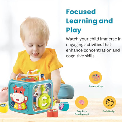 Fidtoy Multifunctional Activity Cube Toy for Toddlers 18M+
