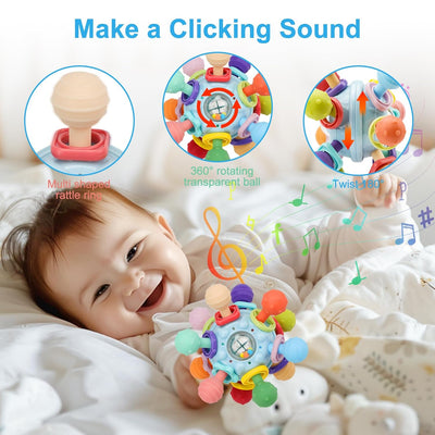 Fidtoy Sensory Teething Toy for Babies and Toddlers