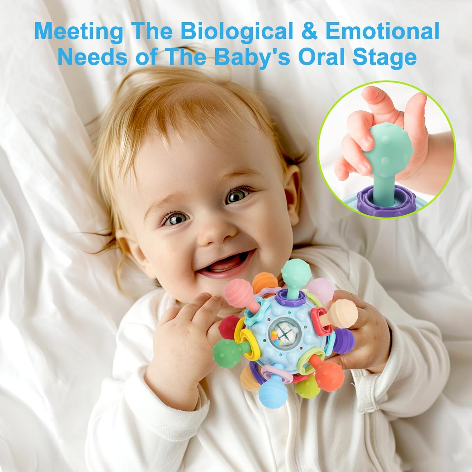 Fidtoy Sensory Teething Toy for Babies and Toddlers