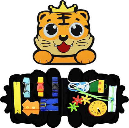 Tabla sensorial para niños - Tabla sensorial de actividades educativas | Tabla de actividades educativas de aprendizaje, juguete de viaje de animales, desarrollo de habilidades motoras finas Hondony