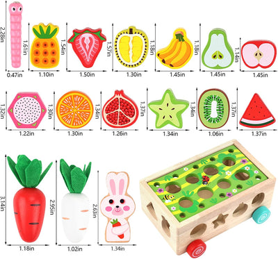 Fidtoy Farm Orchard Intelligence Car Wooden Learning Toy