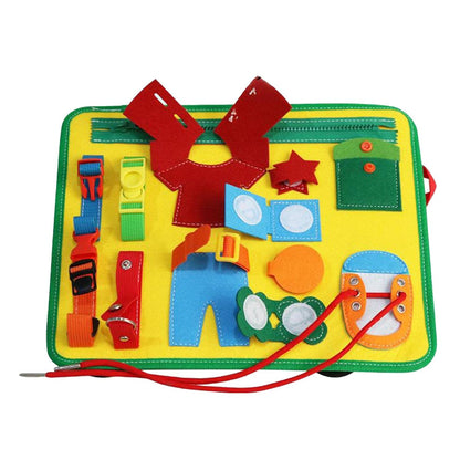 Montessori Busy Board Sensory Toys Activities Fine Motor Skills Travel Toy