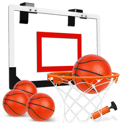 Fidtoy Indoor Mini Basketball Hoop Set with 4 Balls