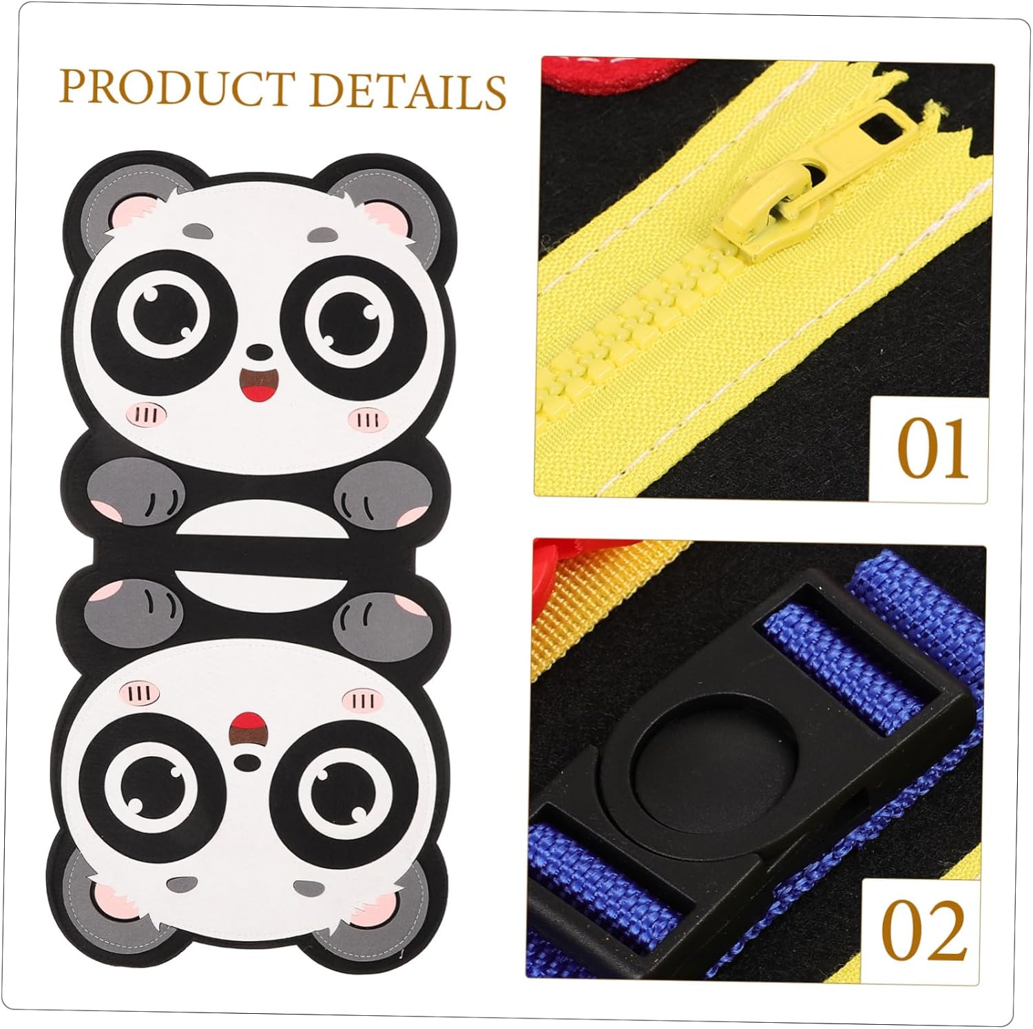 Sensory Board, Panda Design, Fashionable Busy Board, Early