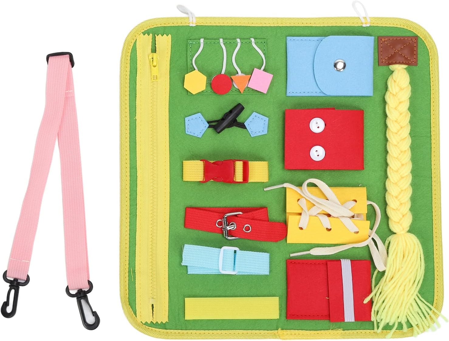 Fidget Blanket for Elderly,Dementia Alzheimers Products,Sensory Blanket Memory Loss Fidget Toys,Anxiety Relief Improves Mental Anxiety Sensory Blanket