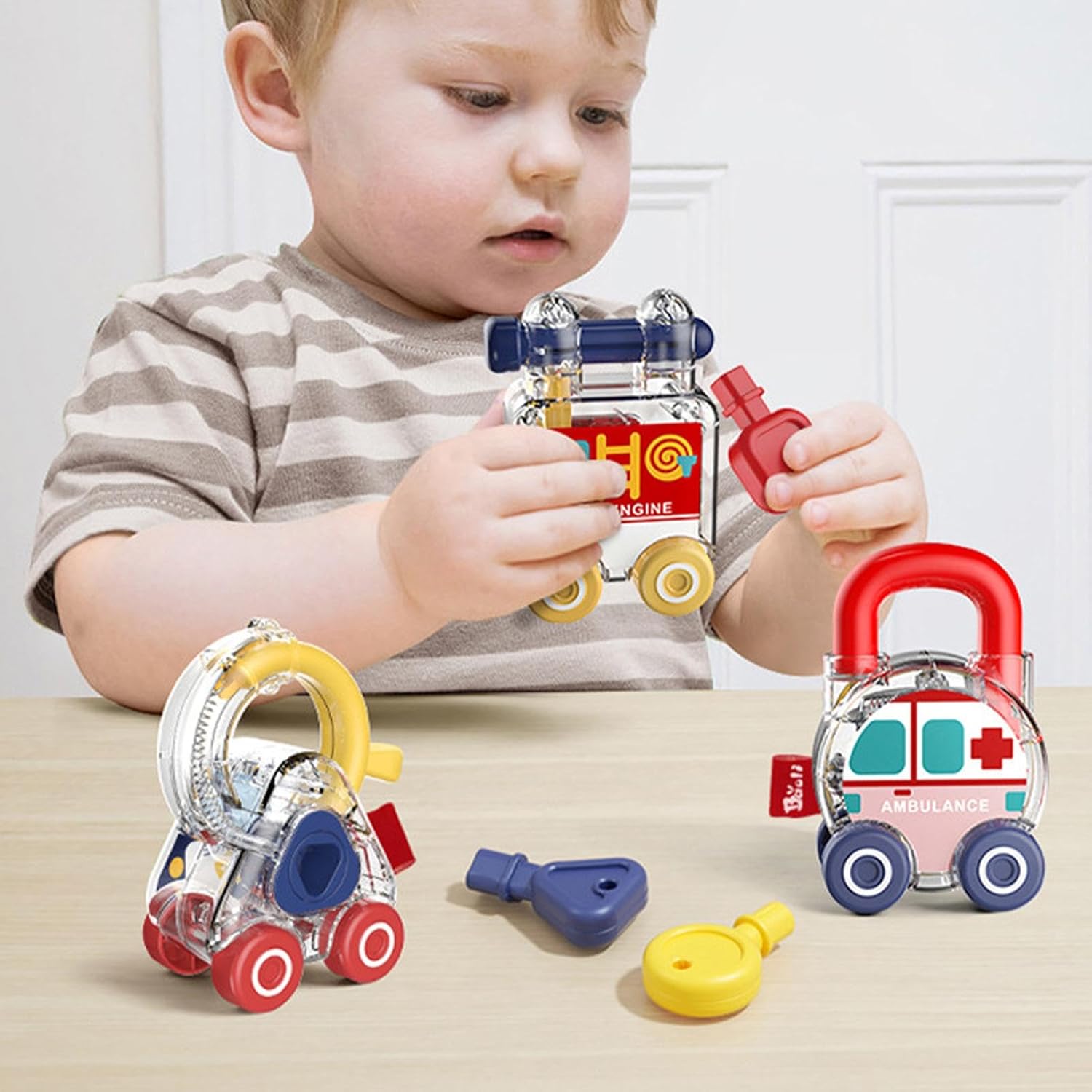 Lock and Key Toy for Kids | Shape Matching Game - Colorful Shape Sorter Toy for Boys Girls, Early Education Toys for Hand-Eye Coordination