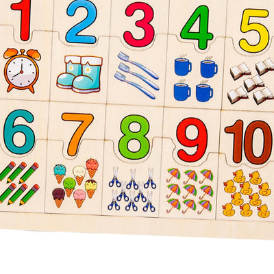 Enakshi® Tablero de rompecabezas digital de aprendizaje de combinación de números para niños, bebés | Juguetes para bebés | Juguetes de desarrollo para bebés