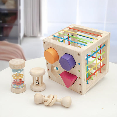 jouets éducatifs en bois pour bébés Jouet enfichable en bois pour l'éveil