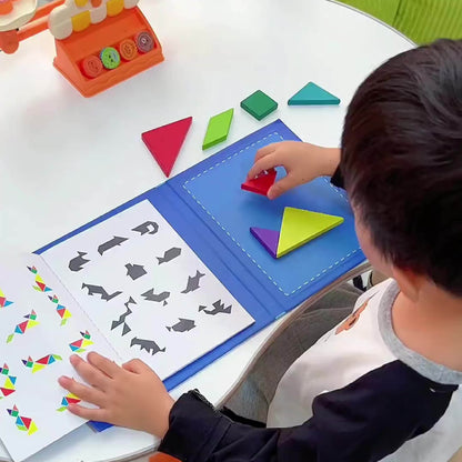 Wooden Tangram Puzzle Set for Kids
