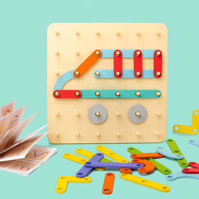Puzzle à chevilles Montessori