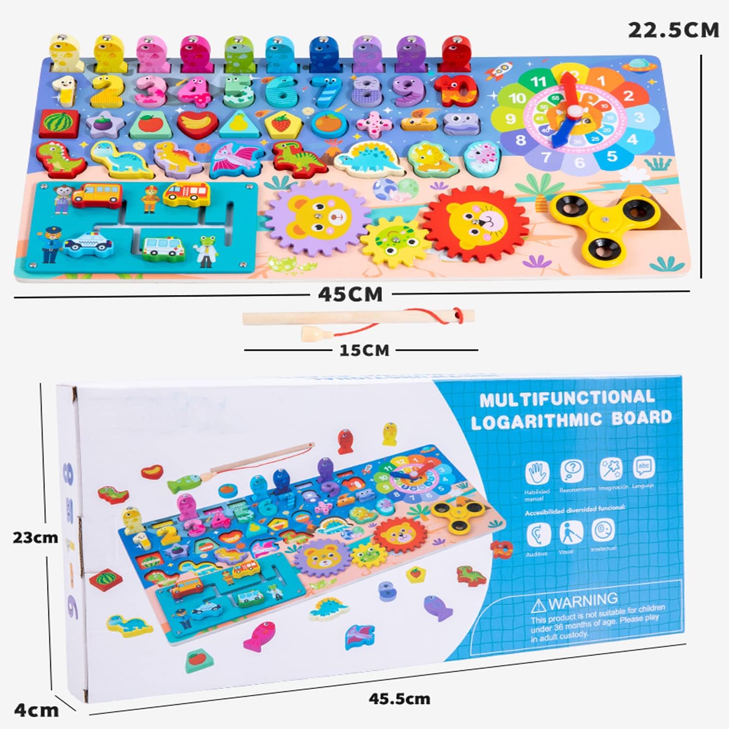 Multifunctional Logarithm Board Game | 8 Parts Kids Learning Toy