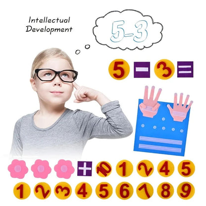 Kid Educational Felt Finger Numbers Math Toy