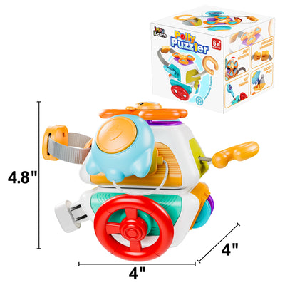 Fidtoy 10-in-1 Busy Cube Sensory Toy for Toddlers