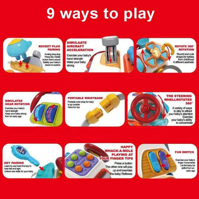 10in1 Montessori Sensory Busy Learning Cube - 180