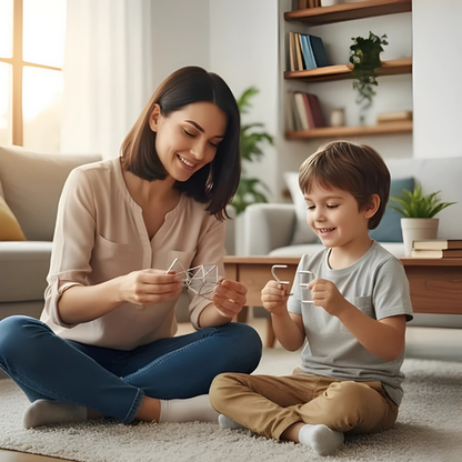 Metal Puzzle Rings – IQ Brain Teasers & Mind Game Set for Adults & Kids