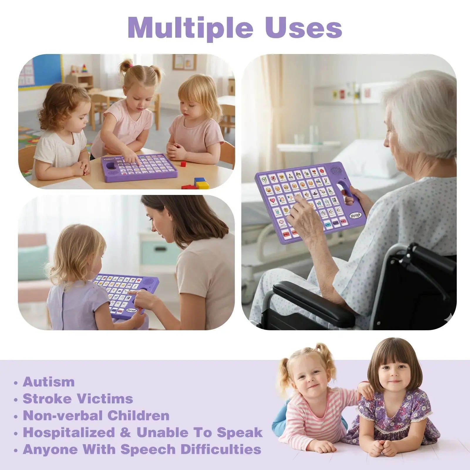 Fidtoy AAC Communication Device for Autism - Bilingual Speech Aid for Toddlers