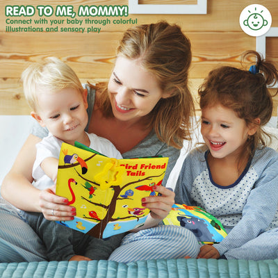 Fidtoy Crinkle Soft Baby Books Set for Newborns 0-6 Months Sensory Toy
