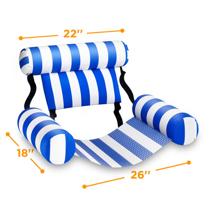 Fidtoy Inflatable Pool Hammock Float Set for Adults