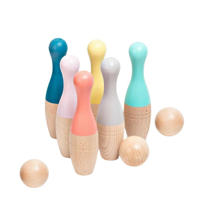 Jeu de bowling en bois pour enfants