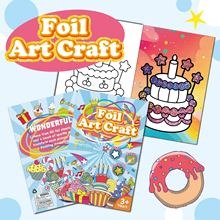 Foil Art Craft Kit | Sparkly Birthday-Themed Creative Set for Kids