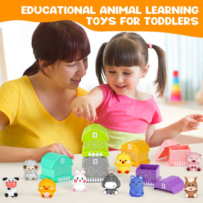 Fidtoy Farm Animal Learning Play Set