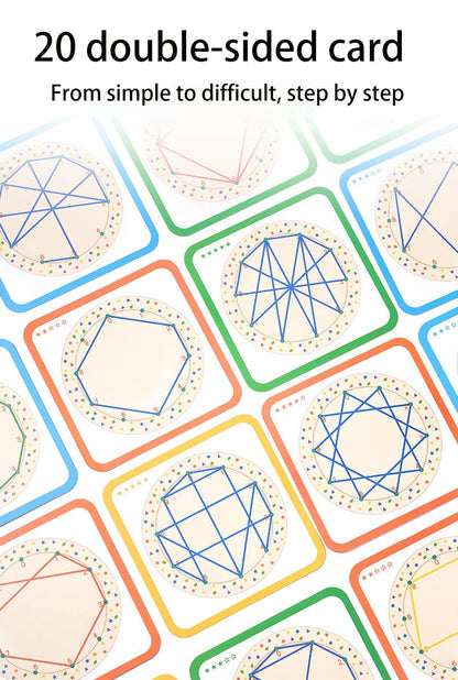 Wooden Geoboard Thread Winding Pattern Kit - 579