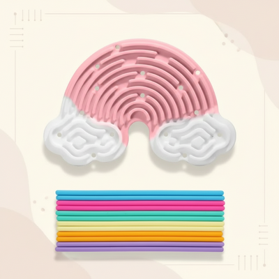FidgetFrost – Juguetón y Suave – Busy Board de Silicona
