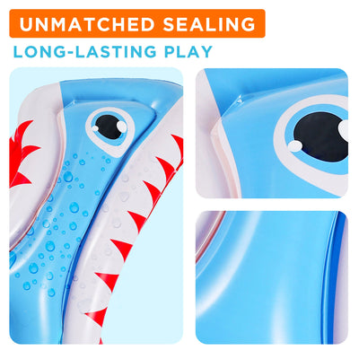 Fidtoy Shark Pool Game Inflatable 3-in-1 Summer Toy