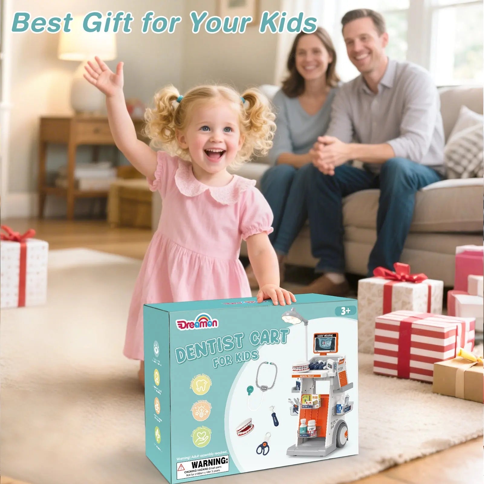 29PCS Pretend Doctor & Dentist Kit for 3–5 Year Olds