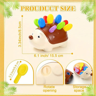 Kit de puzzle éducatif Couleurs et chiffres Hérisson - 10A