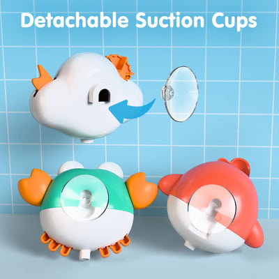 Fidtoy 5 Piece Bath Toy Set for Babies and Toddlers
