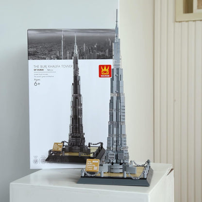 The Burj Khalifa Tower Dubai Construction Building Blocks Model 555 Pieces - 222