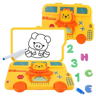 Hands-on Arithmetic Car Puzzle Drawing Board Kit - 024